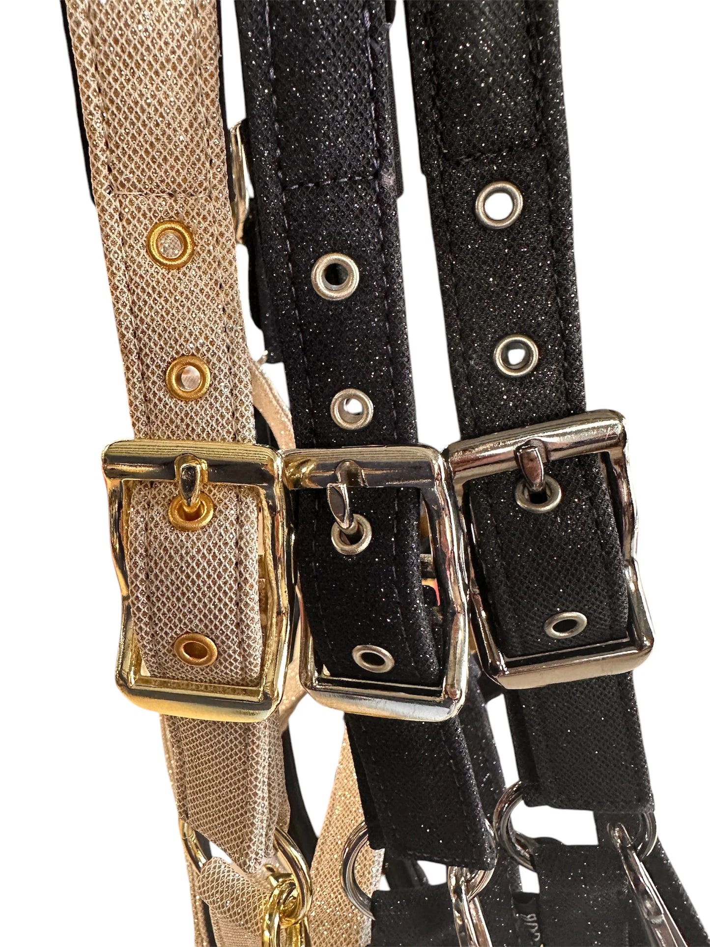 Csillogós (glitteres) bélelt kötőfék