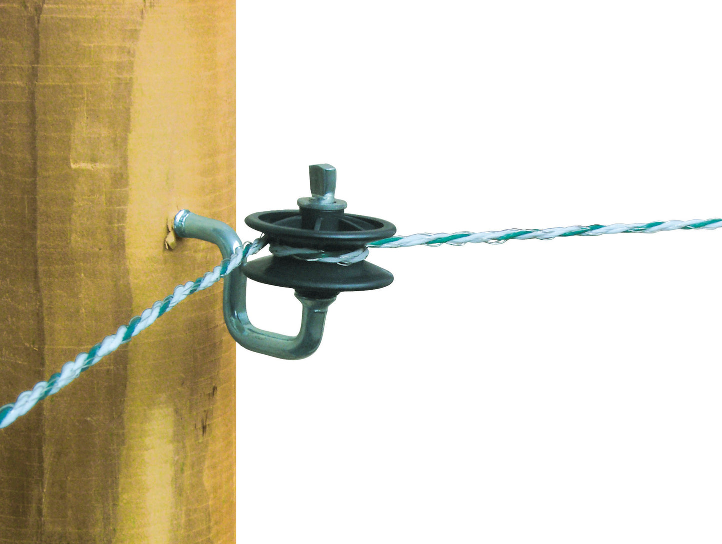 Csigás sarokszigetelő villanypásztor vezetékhez